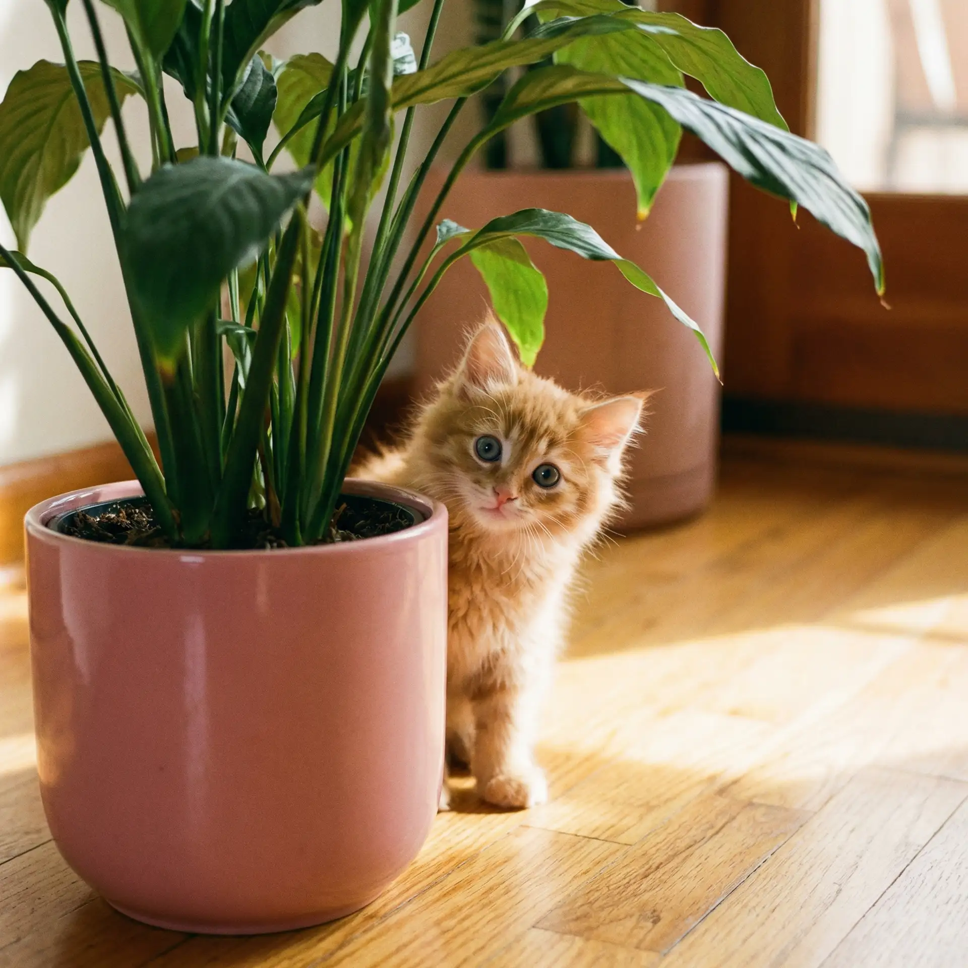 小猫从花盆后探头 - 陈冠希事件照片